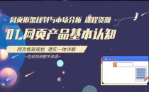 01.网页产品基本认知 网页框架规划与市场分析系列课程